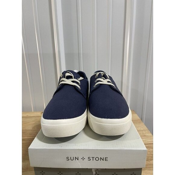 Sun + Stone Men's Kiva Lace-Up Core Sneakers Navy - Picture 5 of 6